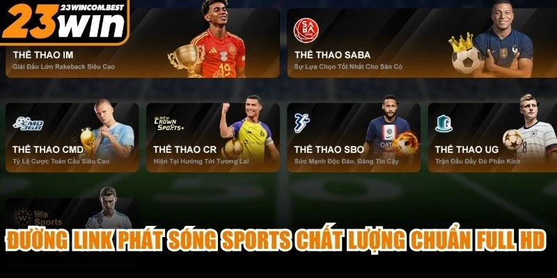 Đường link phát sóng sports chất lượng chuẩn full HD miễn phí